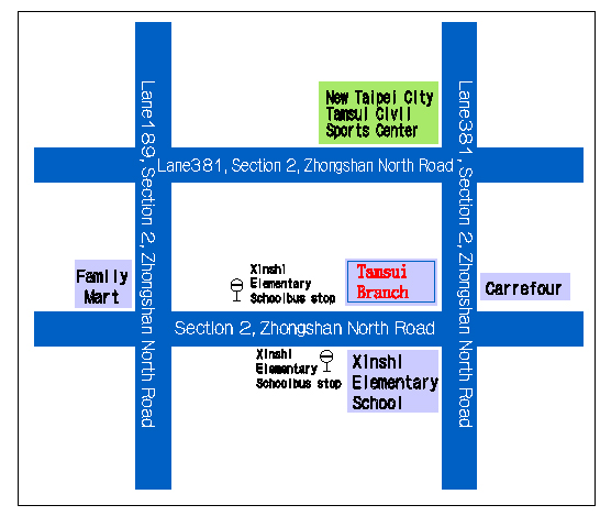 Tamsui Branch map