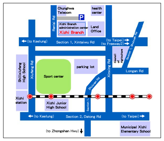 Xizhi Branch map