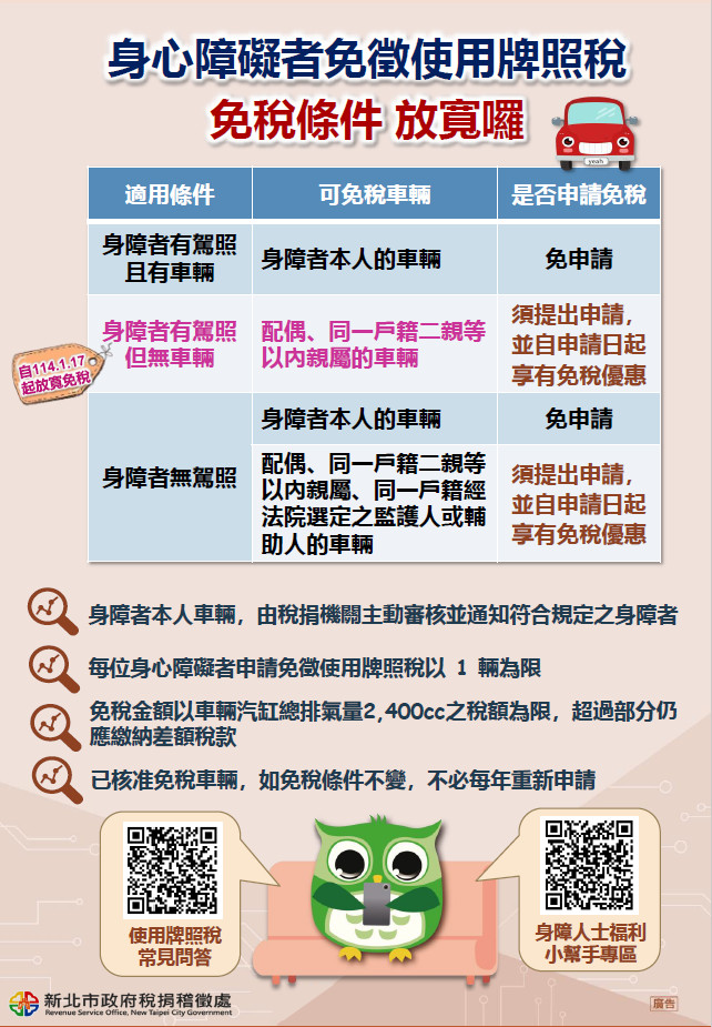 附件2-牌照稅宣導DM直式(免稅放寬)