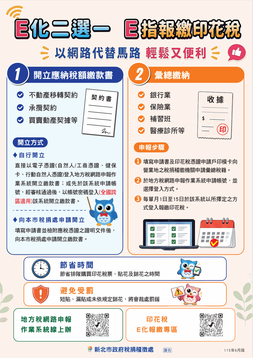 印花稅宣導海報