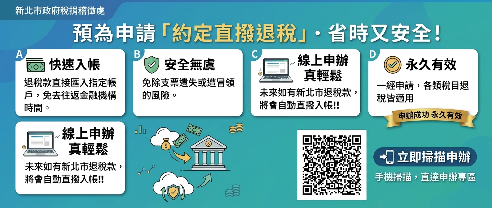 約定直撥退稅
